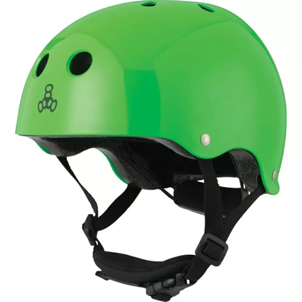 Дитячий глянцевий шолом для роликів Triple Eight Lil 8 Helmet — <Фото №2>