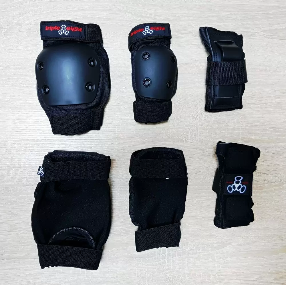 Дитячий захист для роликів Triple Eight jr derby 3-pack справжнє фото — <Фото №3>