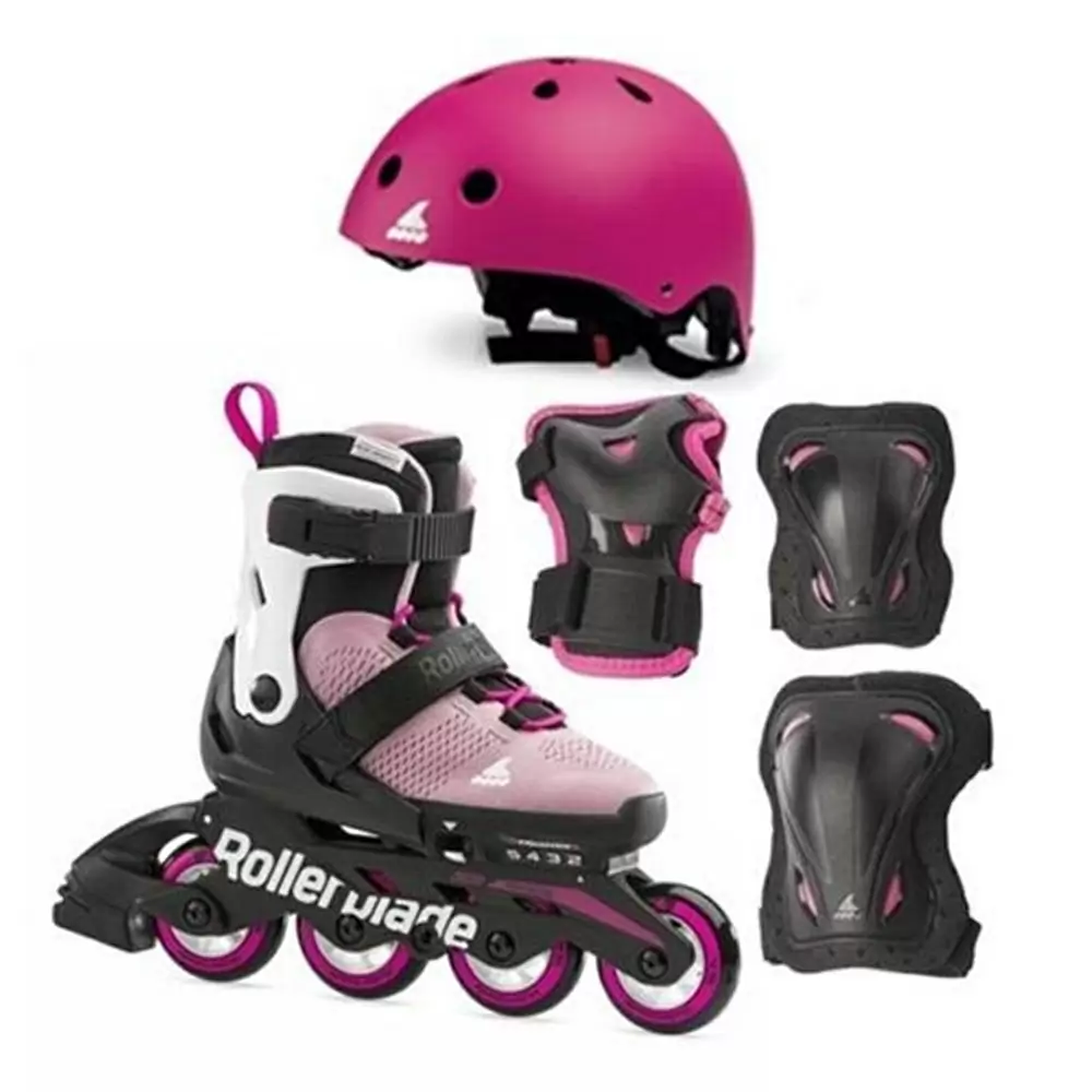 Ролики для дівчинки Rollerblade Microblade Cube G Pink/White 2021 — <Фото №1>