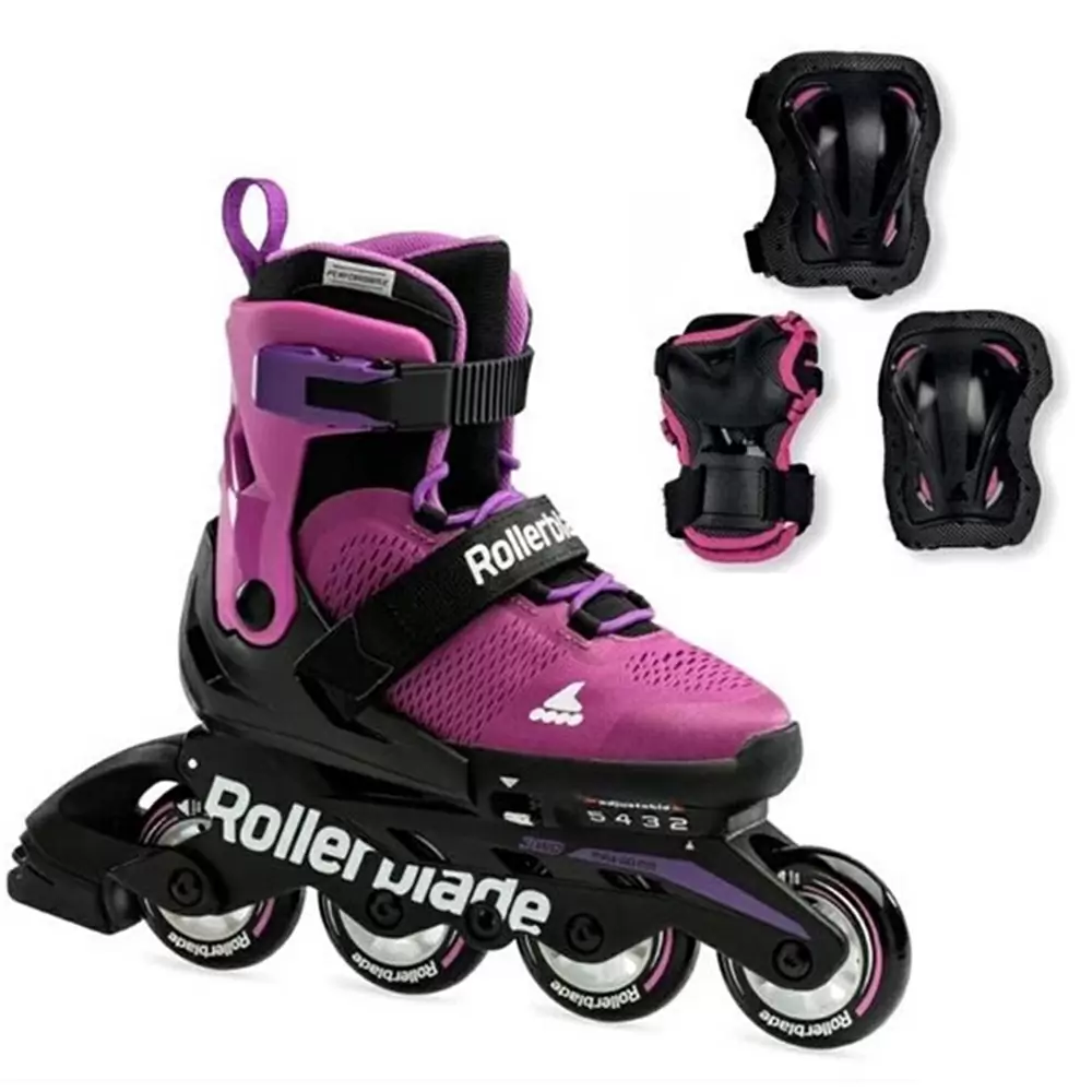 Комплект дитячих роликів Rollerblade Microblade Purple Black Combo G — <Фото №1>