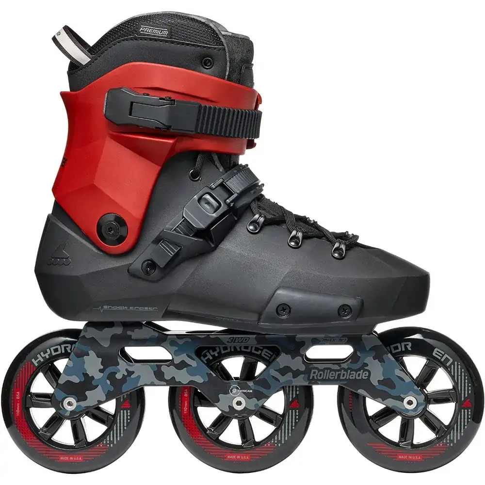 Ролики швидкусні Rollerblade Twister 110 3WD Black Red — <Фото №3>