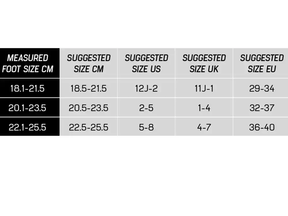 Розмір дитячих ковзанів Rollerblade Bladerunner Micro Ice Black White — <Фото №2>