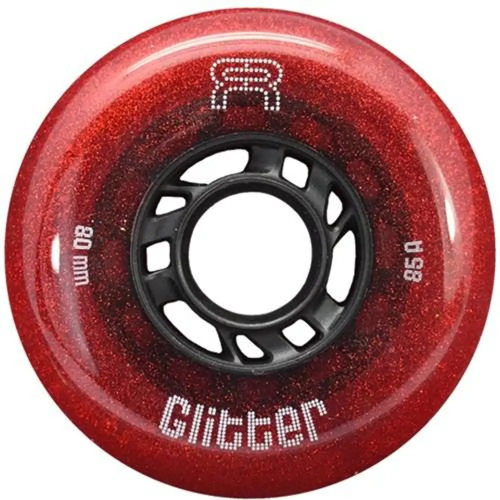 Колеса з блискітками червоні FR Glitter 80mm — <Фото №2>