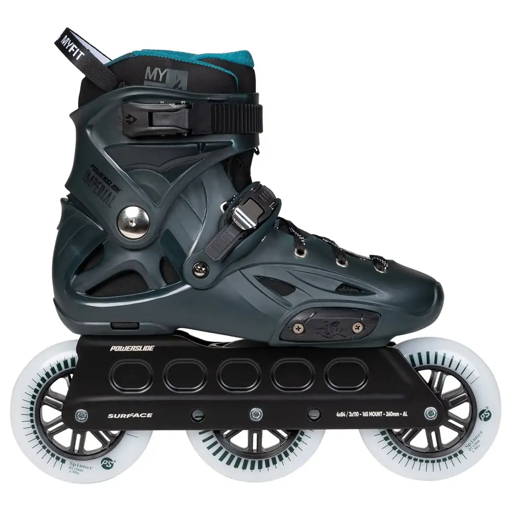 Роликові ковзани Powerslide Imperial Darkteal 110 — <Фото №2>