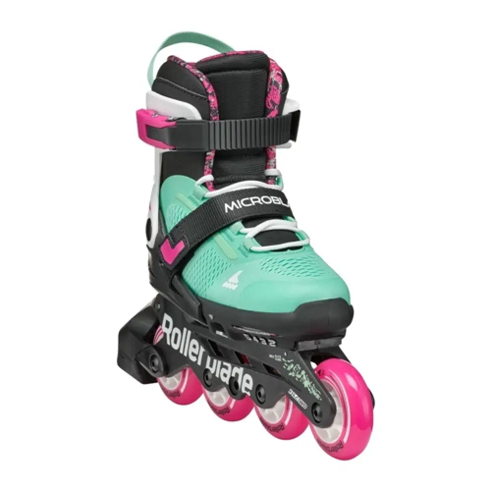 Ролики для дівчинки Rollerblade MIcroblade XT Black Sea Green — <Фото №2>