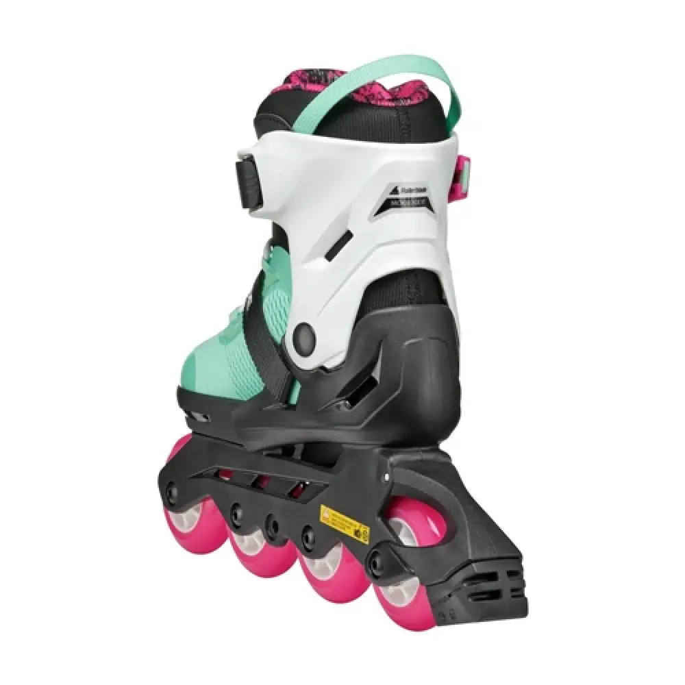Розсувні ролики для дівчинки Rollerblade MIcroblade XT Black Sea Green — <Фото №3>