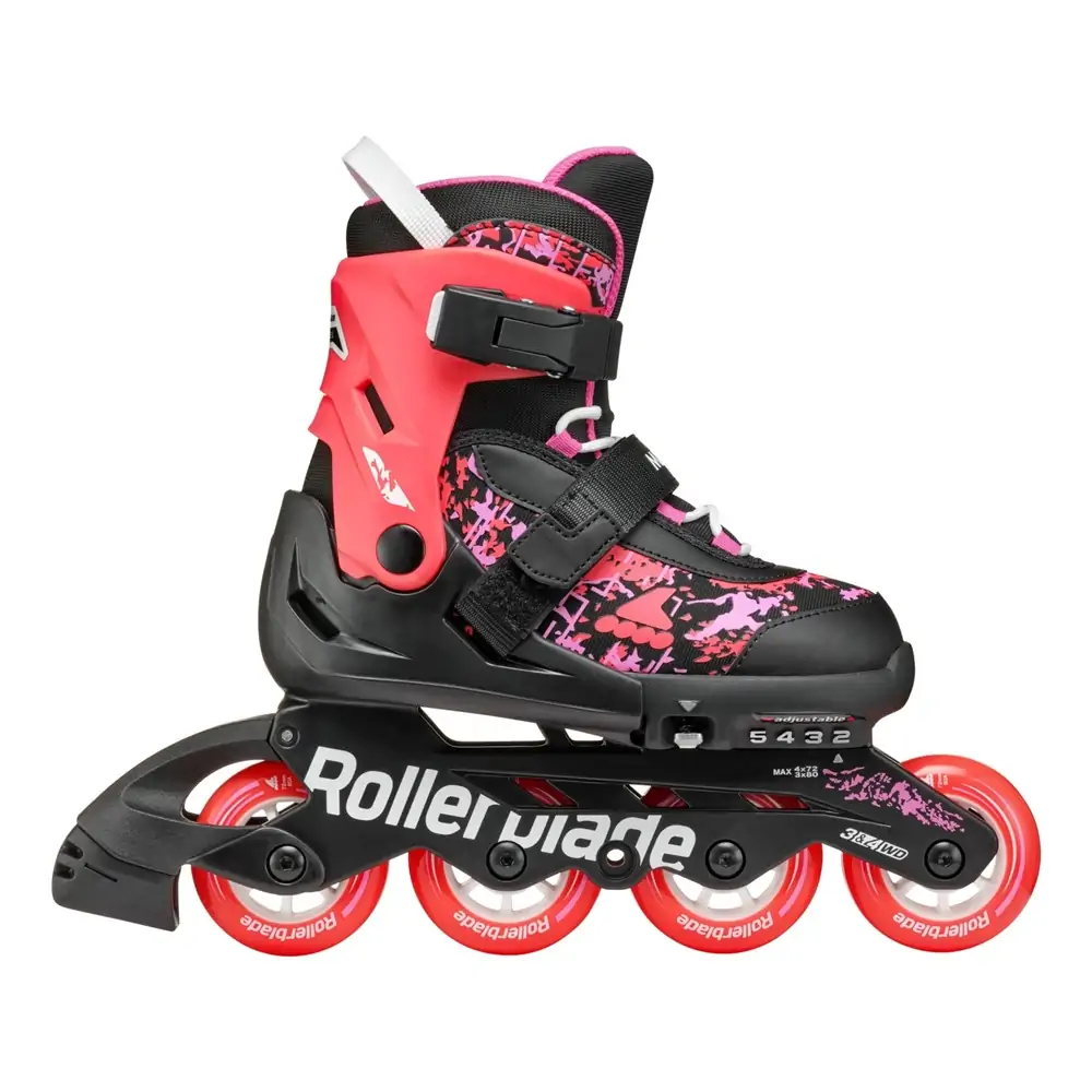 Дитячі фітнес ролики Rollerblade Microblade SL Black Coral — <Фото №4>