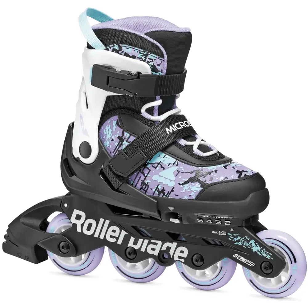 Ролики для дівчинки Rollerblade Microblade SL Black Lavender — <Фото №1>