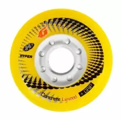 Колеса для роликів hyper concrete + grip yellow 76mm (4шт)