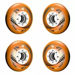 Колеса для роликів hyper concrete + grip orange 76mm (4шт) — <Фото №11>