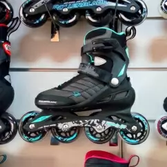 Жіночі фітнес ролики Rollerblade Zetrablade W Blue Cyan — <Фото №9>