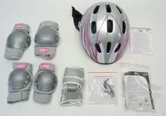 Дитячі ролики Fila J-One Black Magenta Combo 3 Set G з захистом та шоломом — <Фото №10>