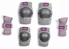 Дитячі ролики Fila J-One Black Magenta Combo 3 Set G з захистом та шоломом — <Фото №8>