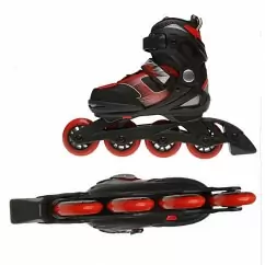 Набір роликів з шоломом Fila J-One Black Red Combo 3 Set — <Фото №9>