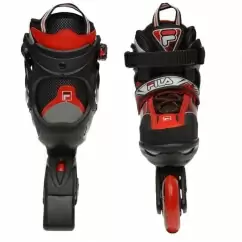 Набір роликів з шоломом Fila J-One Black Red Combo 3 Set — <Фото №10>