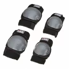 Дитячі роликові ковзани з захистом Fila J-One Black Red Combo 2 Set — <Фото №10>