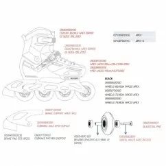 Детские ролики Rollerblade Apex Black — <Фото №8>
