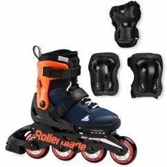 Ролики та захист Rollerblade Microblade Combo Midnight Blue