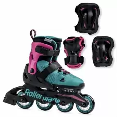 Ролики дитячі та захист Rollerblade Microblade Combo G Emerald Green