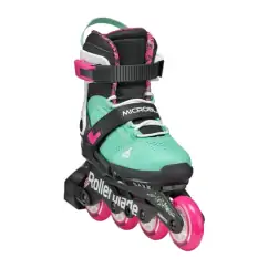 Ролики дитячі для дівчинки Rollerblade MIcroblade XT Black Sea Green — <Фото №7>