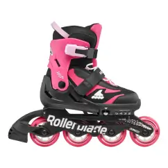 Набір роликів та захисту Rollerblade Microblade Combo Black Pink для дівчат — <Фото №10>