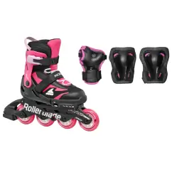 Комплект ролики з захистом Rollerblade Microblade Сombo Black Pink