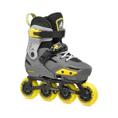 Дитячі фріскейт ролики Rollerblade Apex Charcoal Yellow/Platinum Coral — <Фото №12>