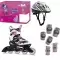 Дитячі ролики Fila J-One Black Magenta Combo 3 Set G з захистом та шоломом