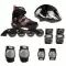 Набір роликів з шоломом Fila J-One Black Red Combo 3 Set