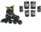 Дитячі ролики із захистом Fila J-One Combo 2 Set Blue Lime