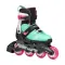 Ролики дитячі для дівчинки Rollerblade MIcroblade XT Black Sea Green