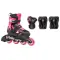 Набір роликів та захисту Rollerblade Microblade Combo Black Pink для дівчат