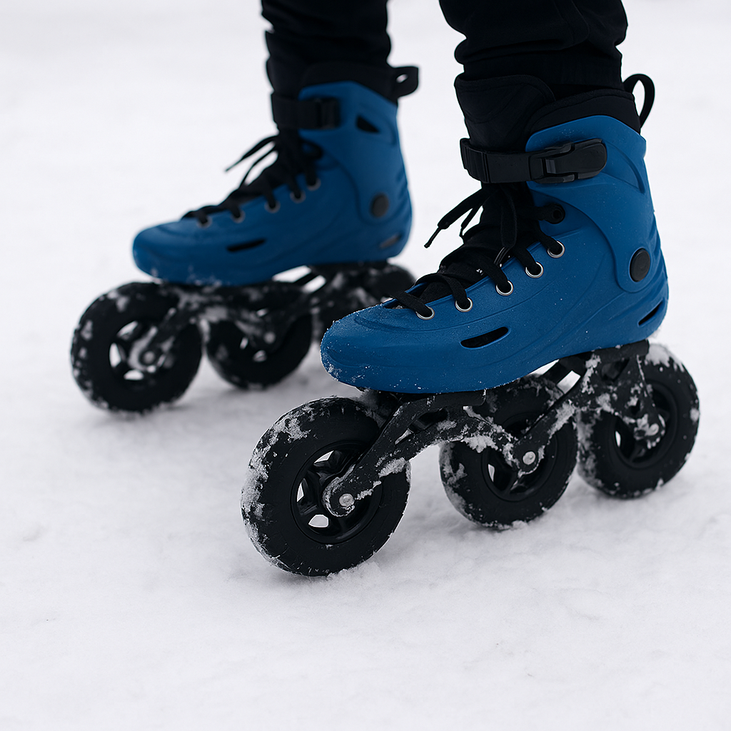 ролики на снігу